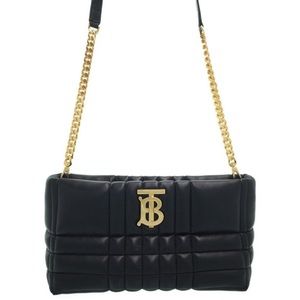 Burberry Lola Quilted Leather Shoulder Bag- Black